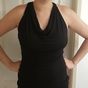 Black Racer Back Tank Top
